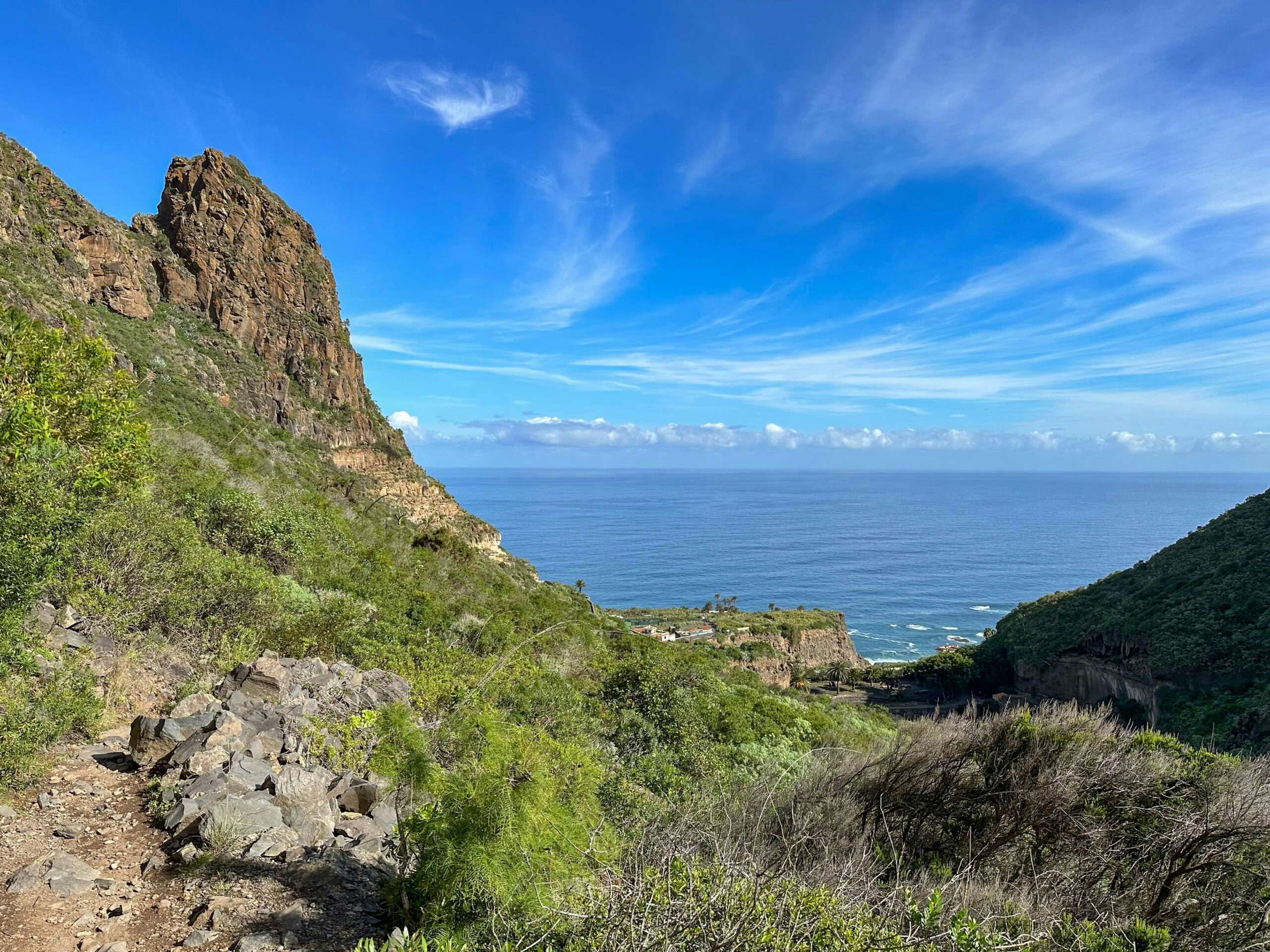 Blick vom Wanderweg Barranco de Ruiz