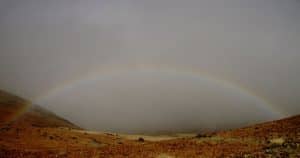 Wetterkapriolen in der Montaña Blanca - Regenbogen