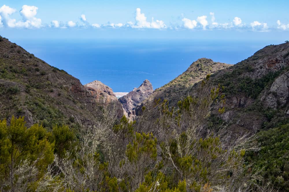 view to the coastline