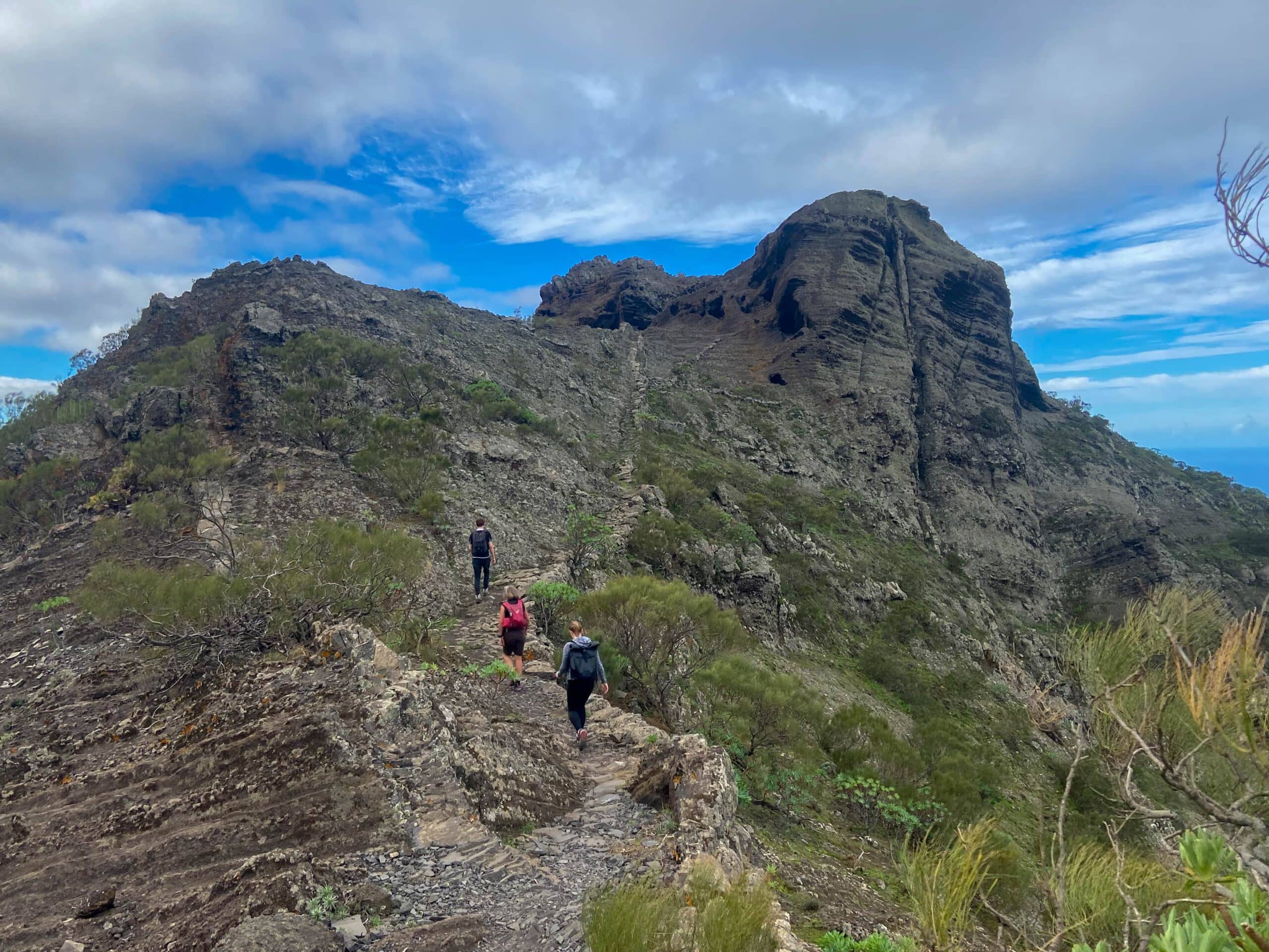 Hikers on the Abache Steig