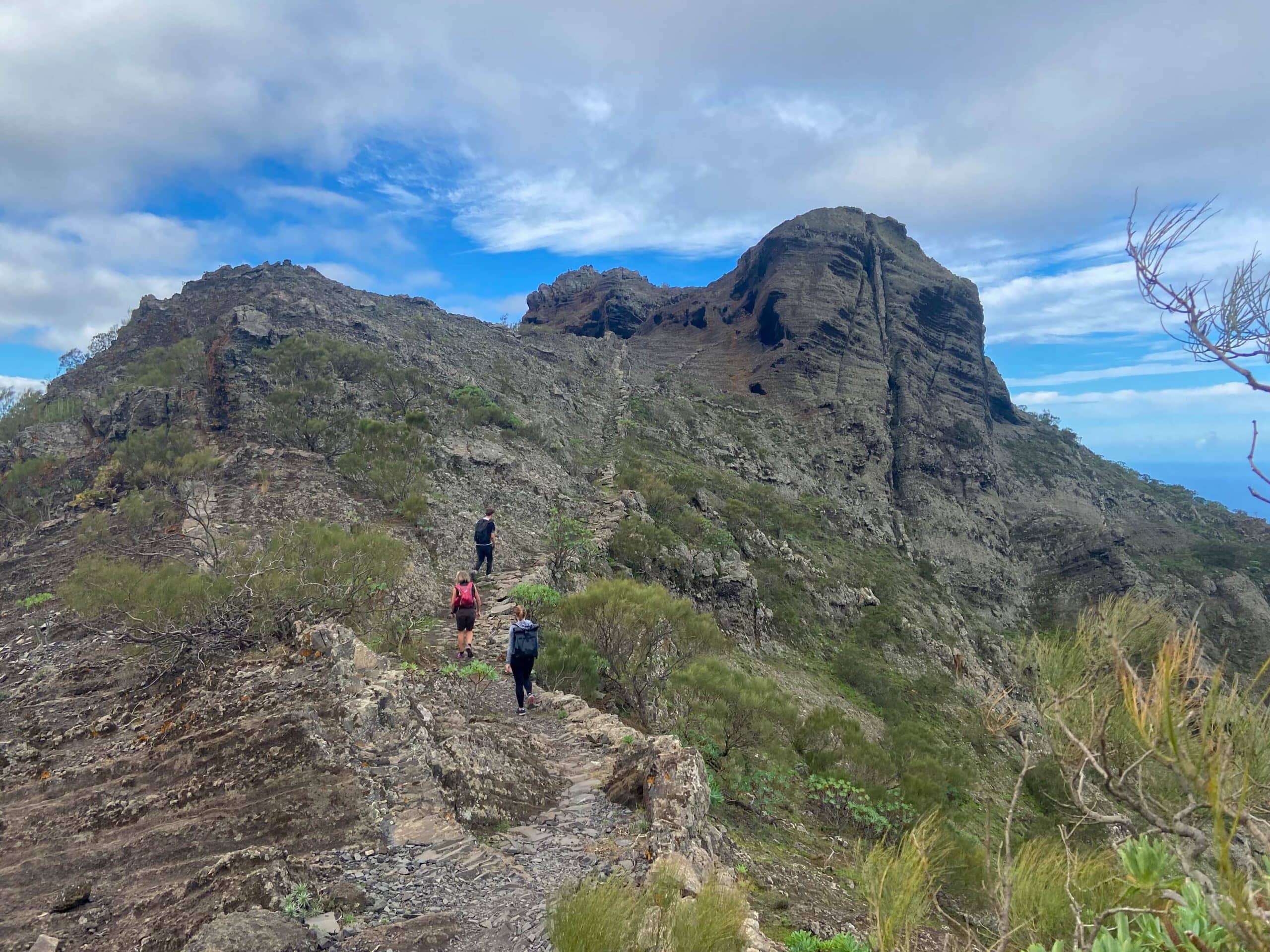 Wanderer auf dem Abache Steig