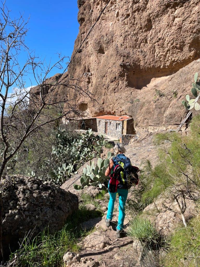 in der Schlucht nahe bei Cercados de Arañas über dem Chira See