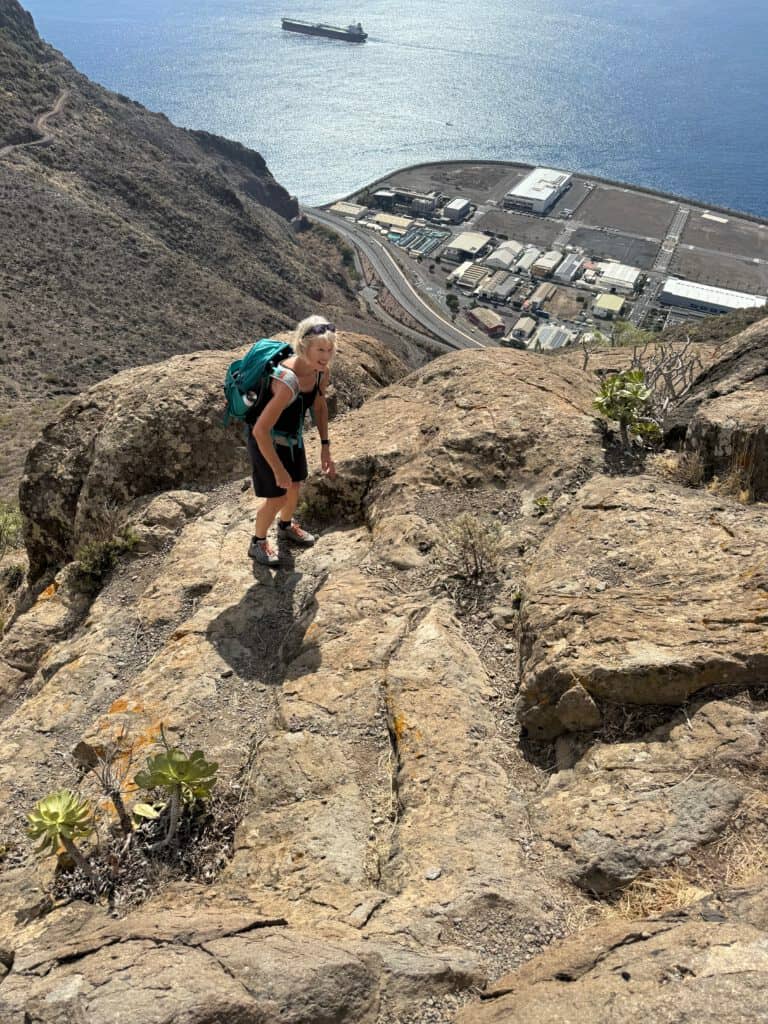 Auf dem Weg zum Felsentor über Santa Cruz de Tenerife