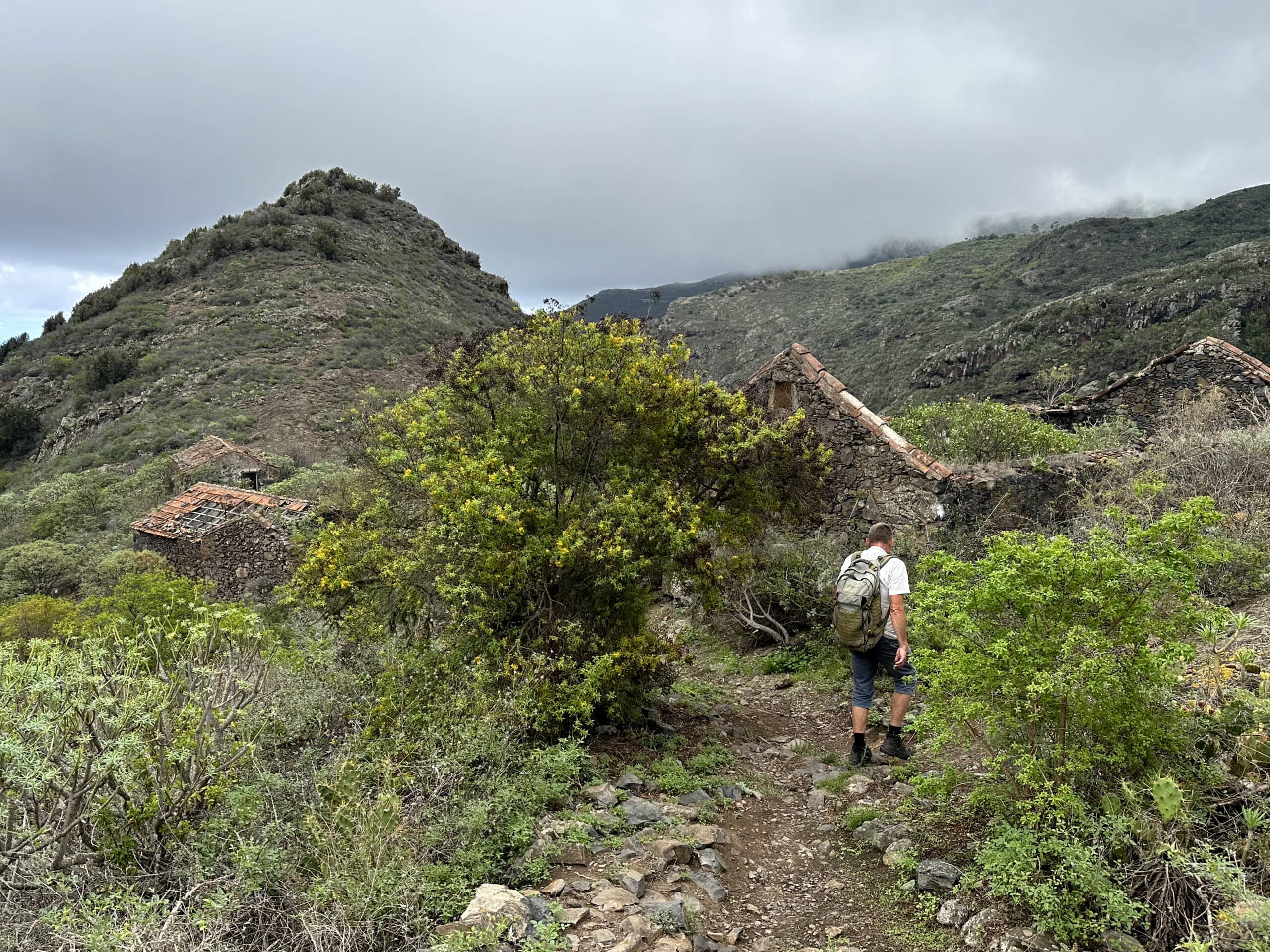 Hiker at Las Moradas