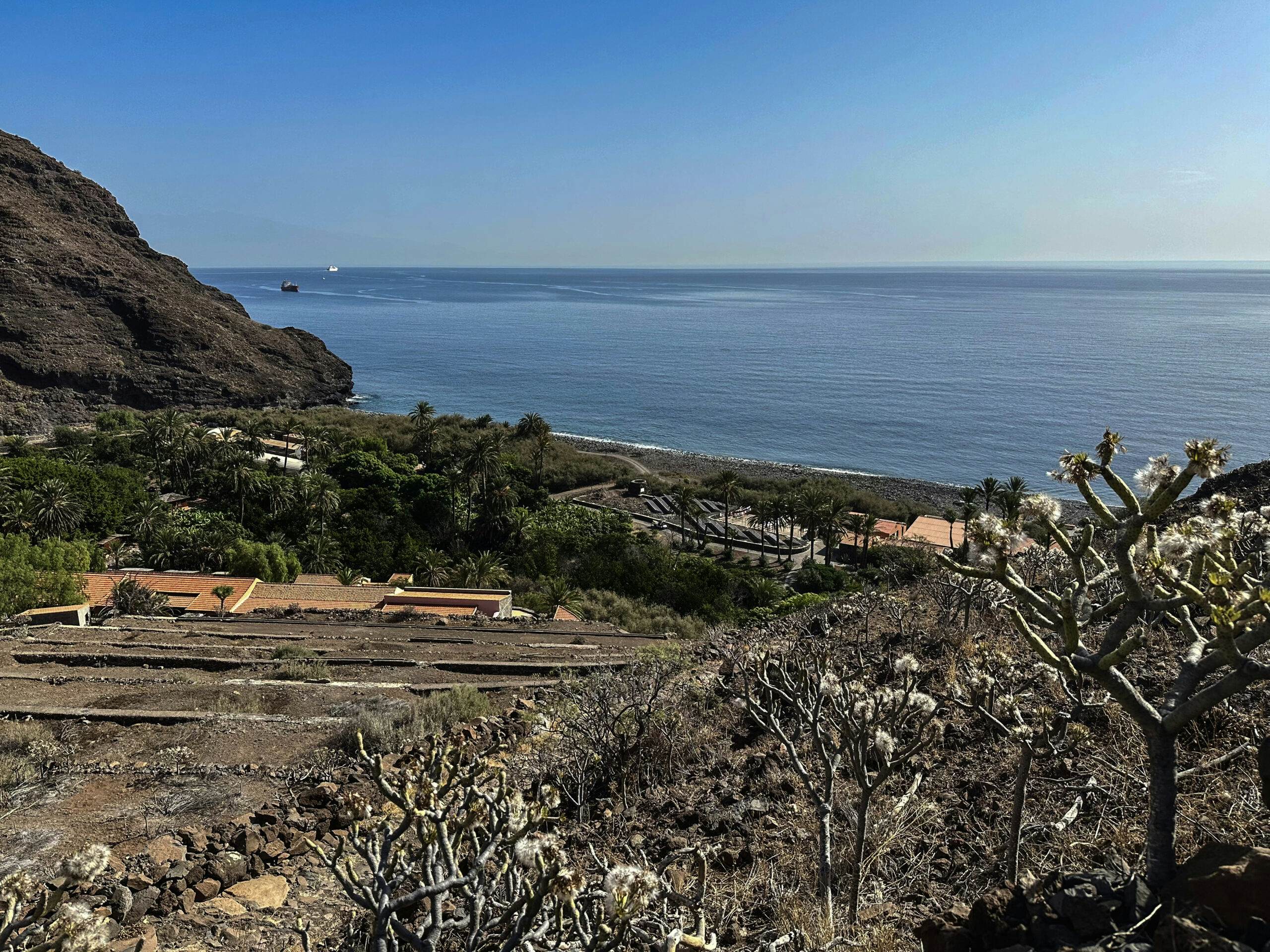 Vista desde el camino de subida de vuelta a Playa del Cabrito