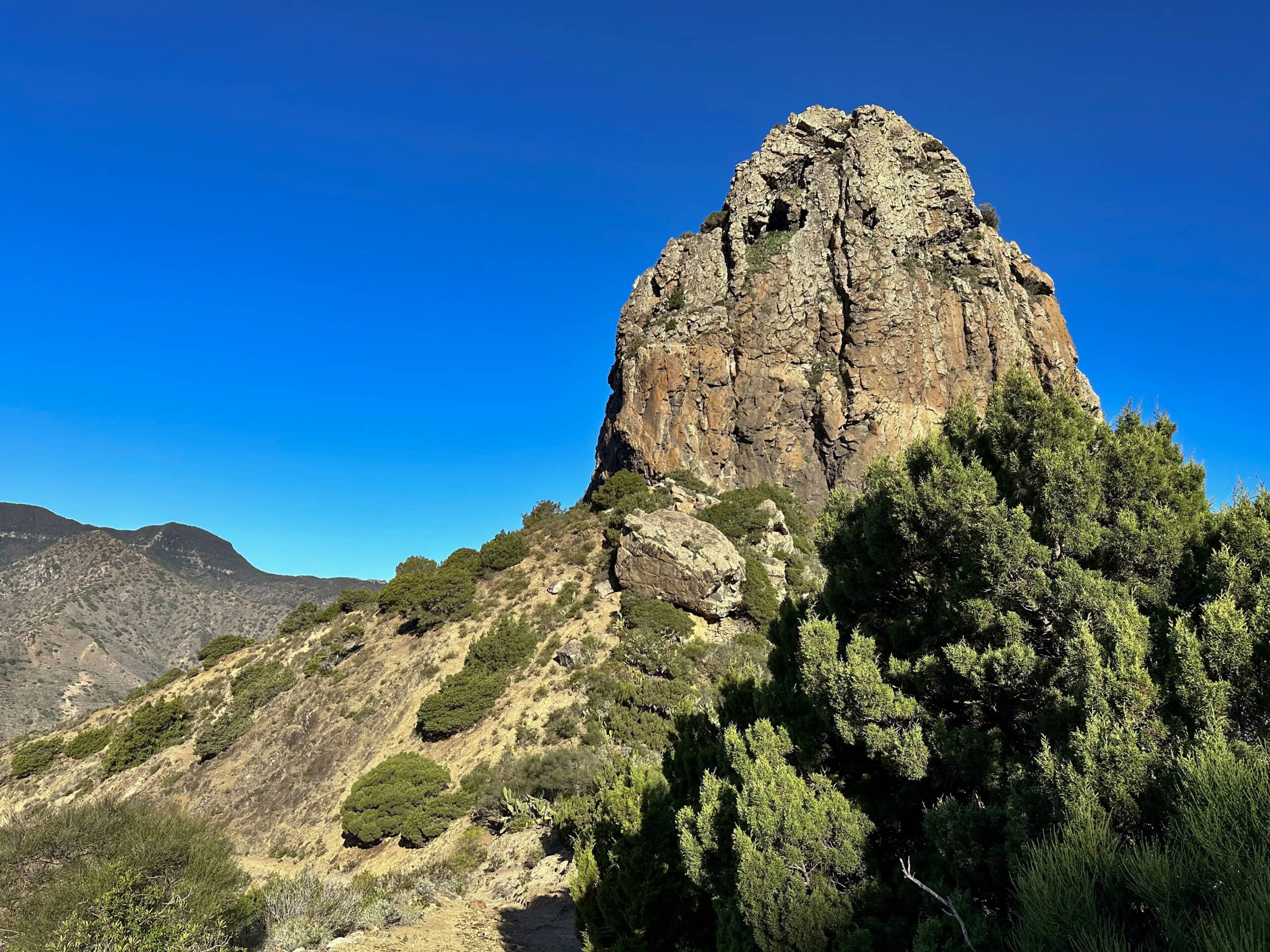 Wanderweg Vallehermoso - Hermigua am Roque Cano entlang
