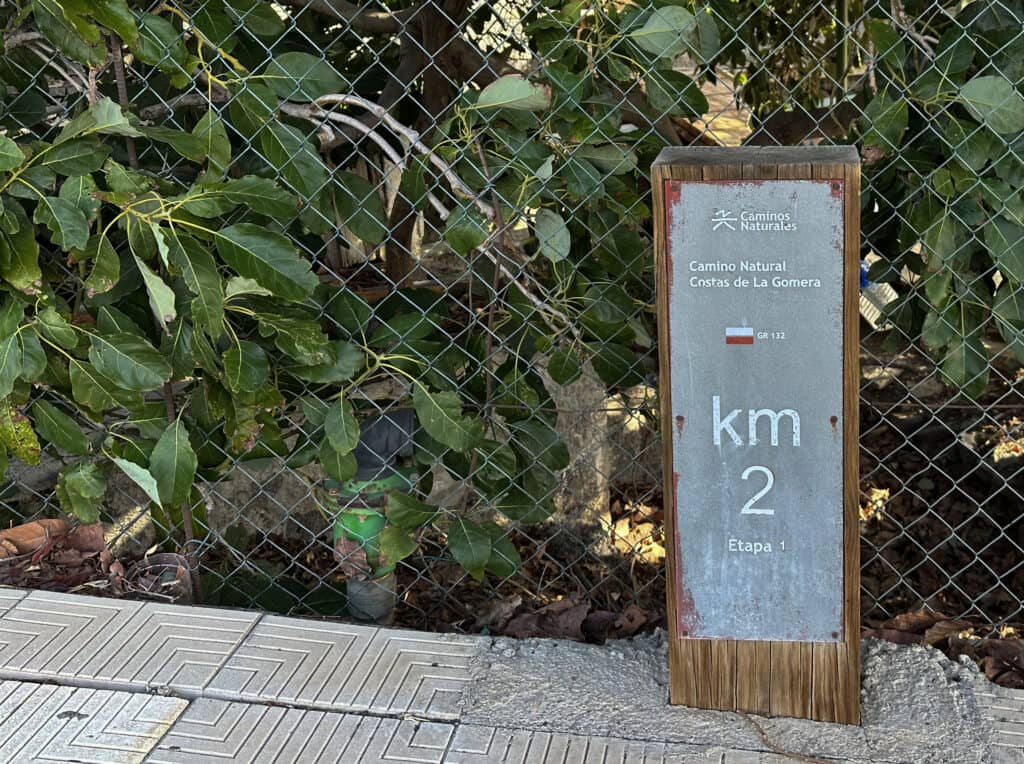Beschilderung Fernwanderweg GR-132 - Camino Natural Costas de La Gomera