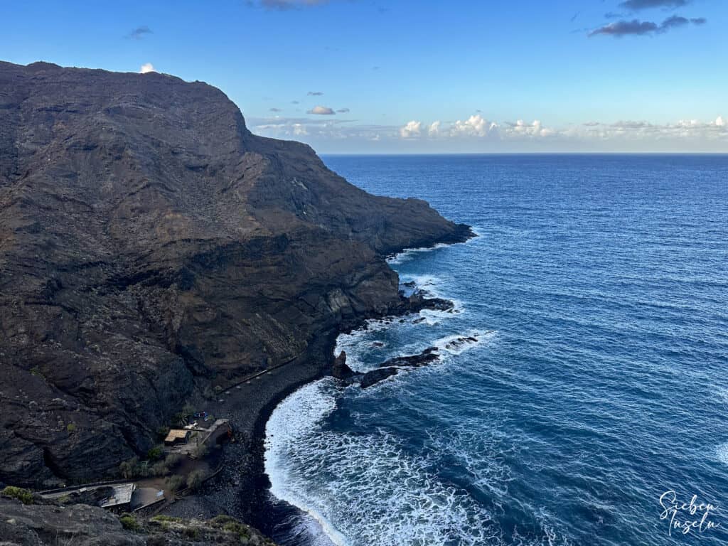 Playa La Caleta in der Tiefe