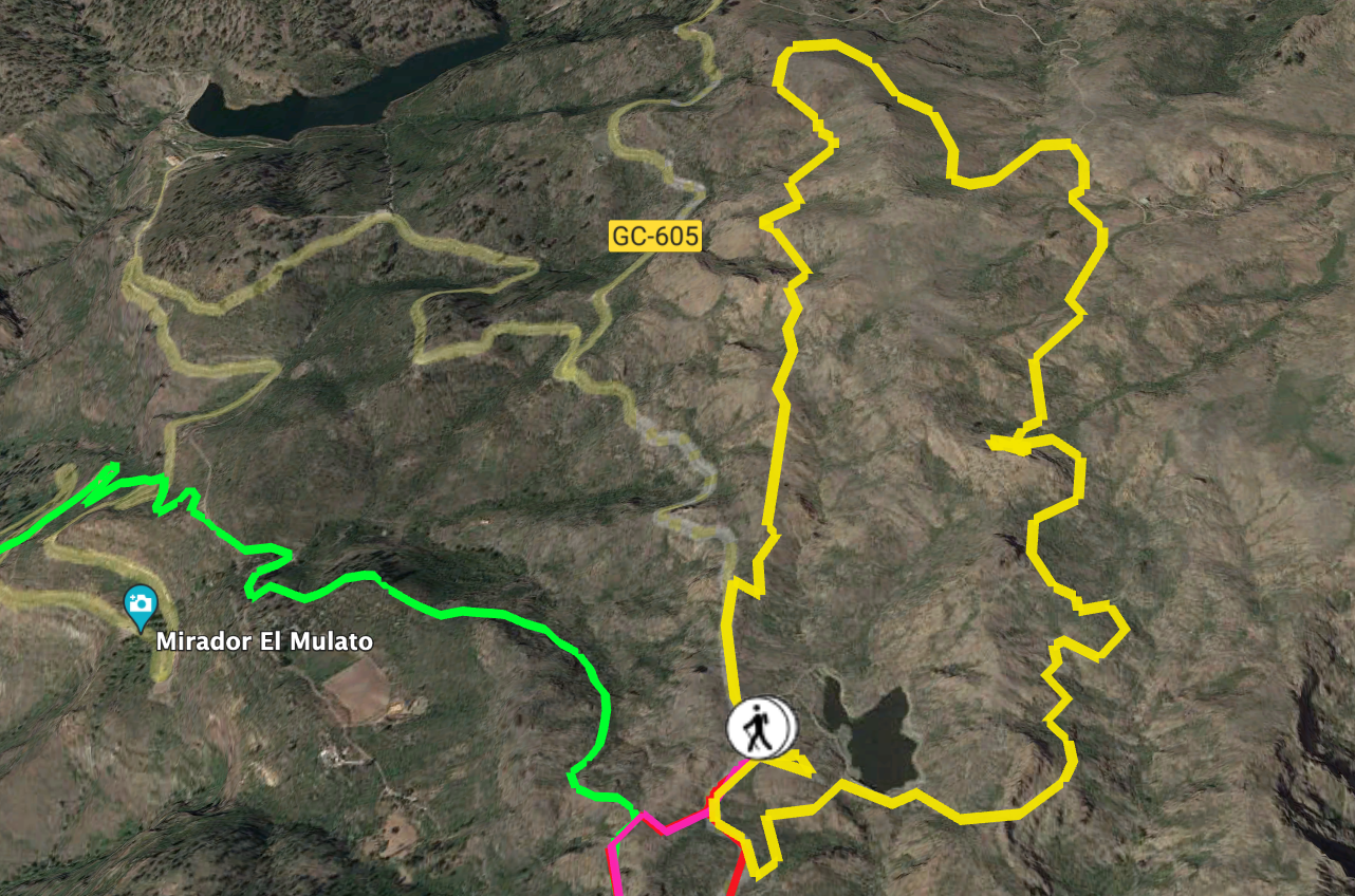 Track of the Cuevas de Majada Alta hike