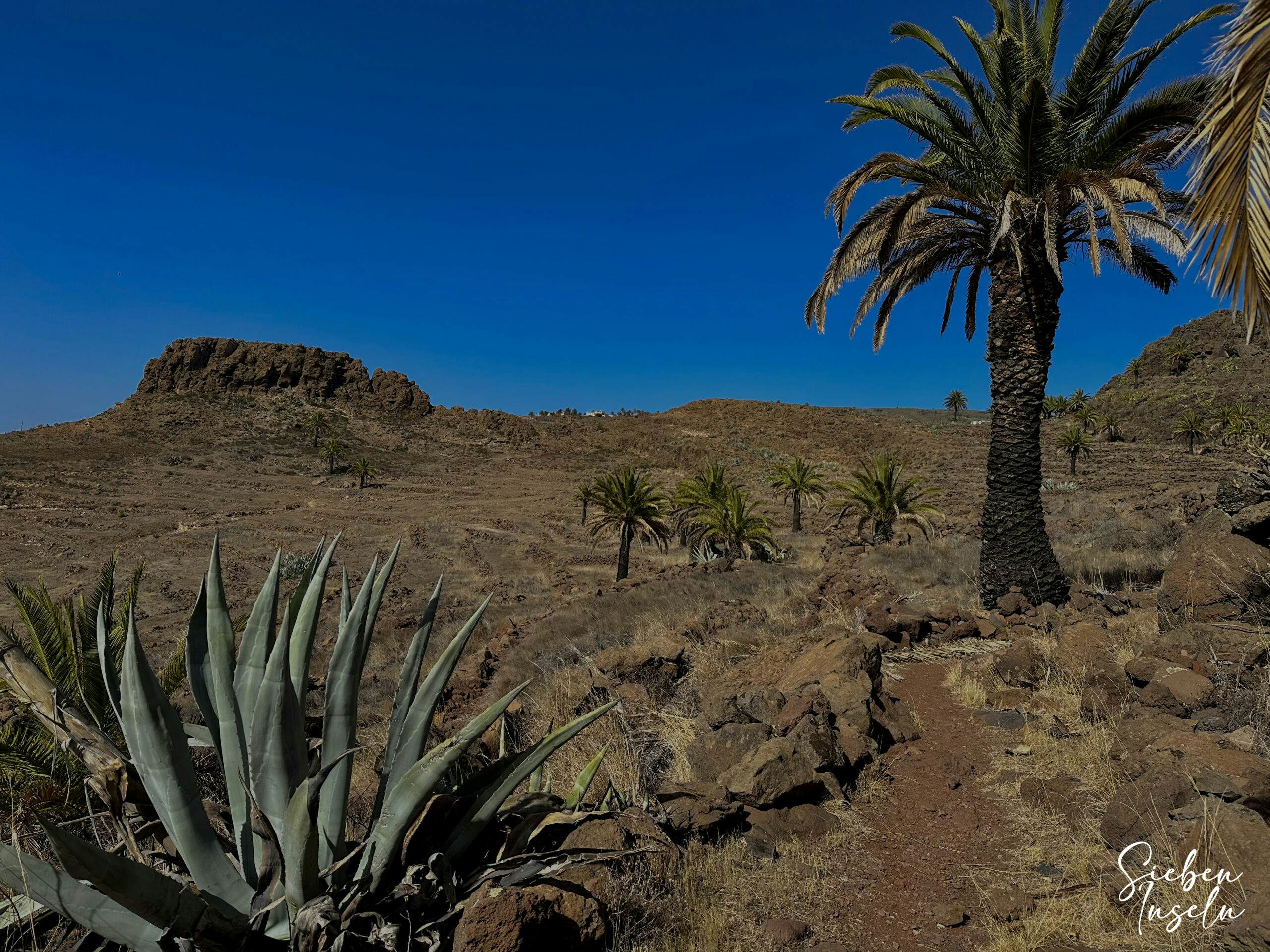 Hiking trail GR-132 stage 7 between Alajeró and Playa Santiago