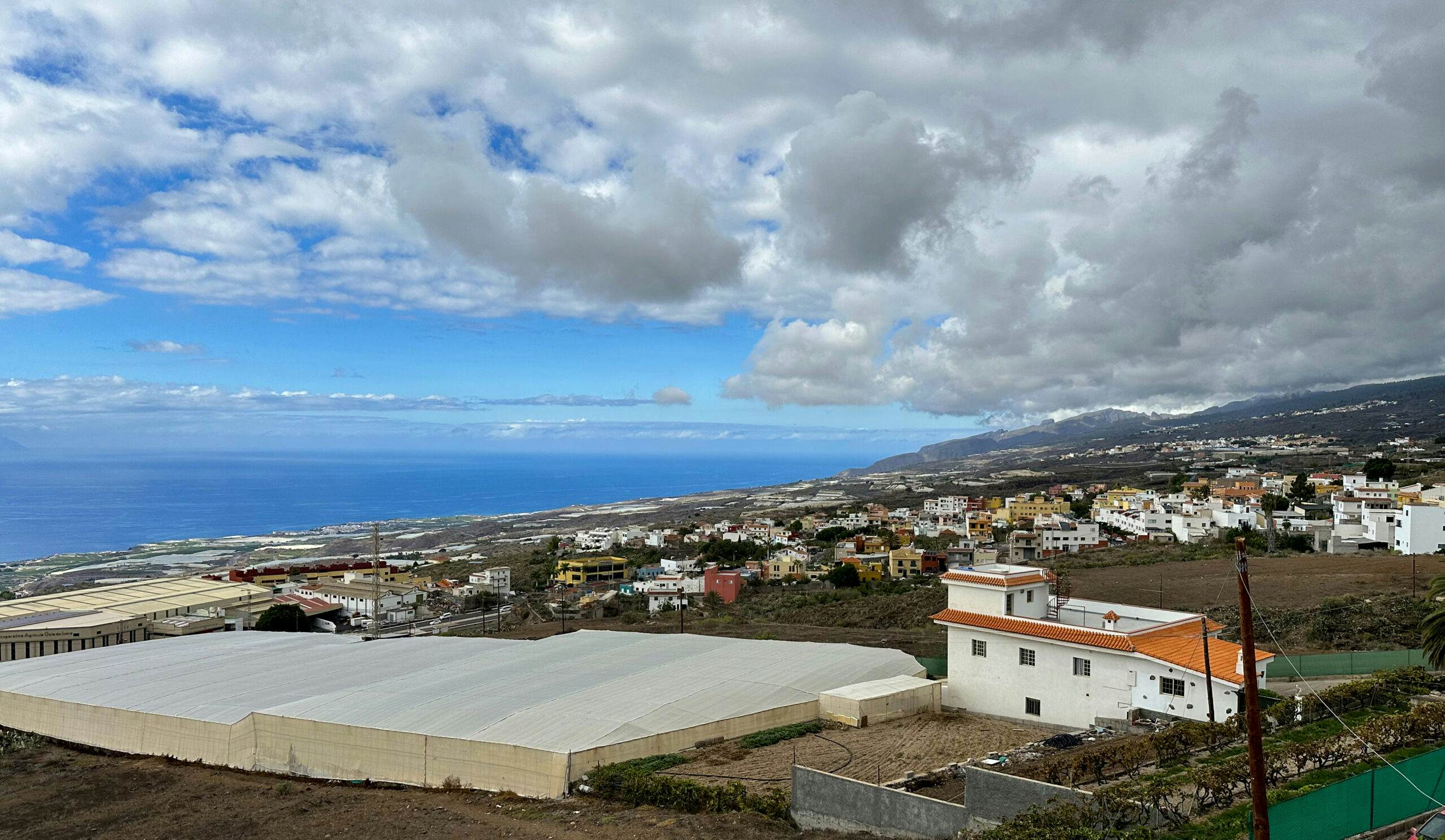 View of Tejina and the coastal region - way back