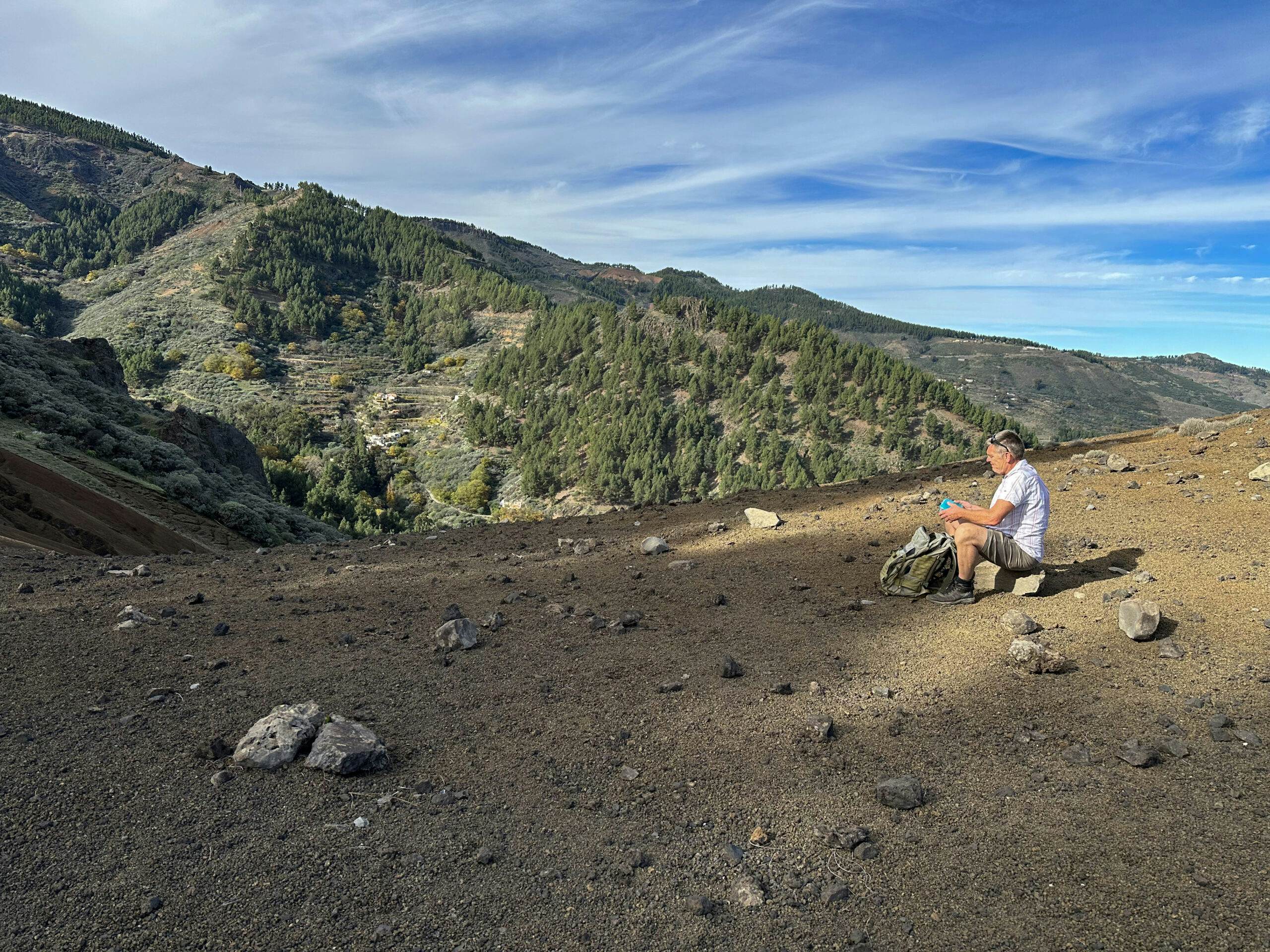 Descanso en la Degollada de las Arenas
