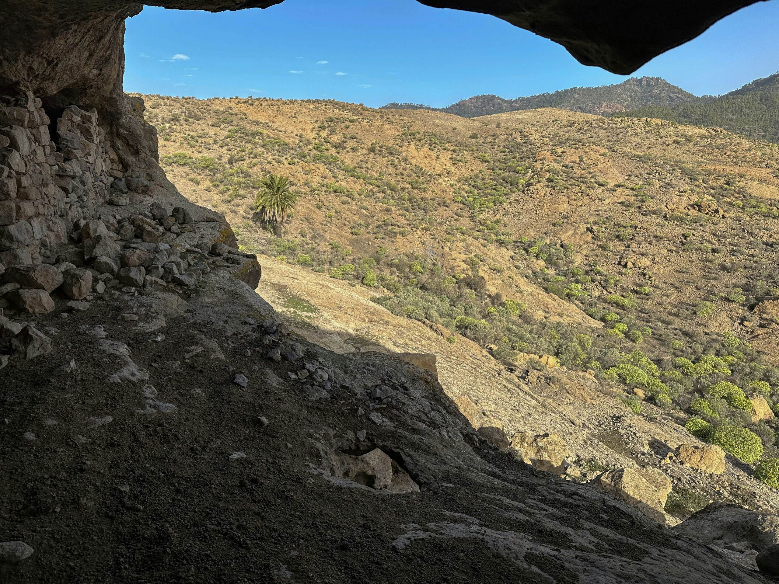 Blick aus den Cuevas de Majada Alta