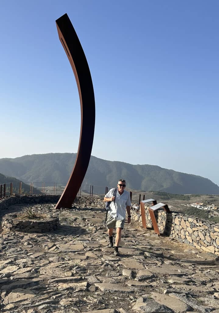 En el Mirador de Los Poetas de Artenara
