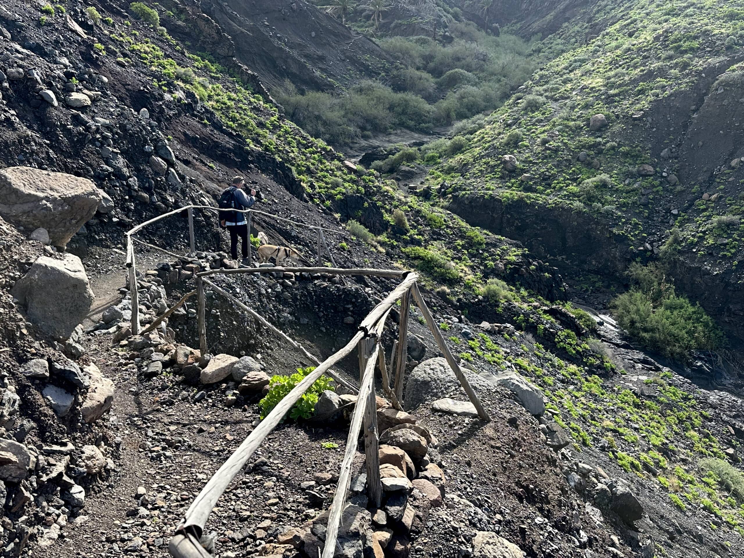 Abstiegsweg in den Barranco del Mono