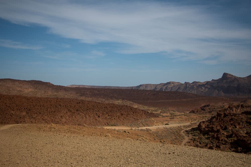 Blick auf die Caldera und die Cañadas