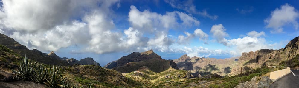 Panorama en la subida de Guergues