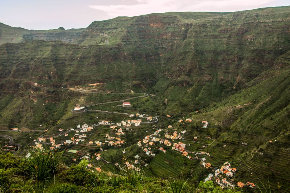 Valle Gran Rey - view into the valley