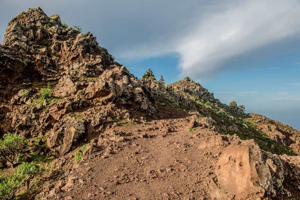 Mountain ridge before the plateau of La Mérida