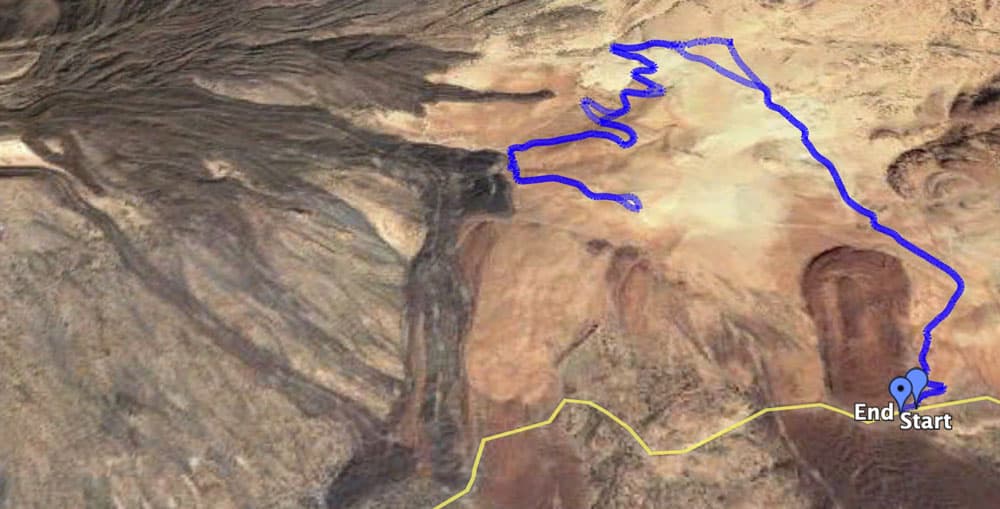 Track Montaña Blanca on hiking trail 7