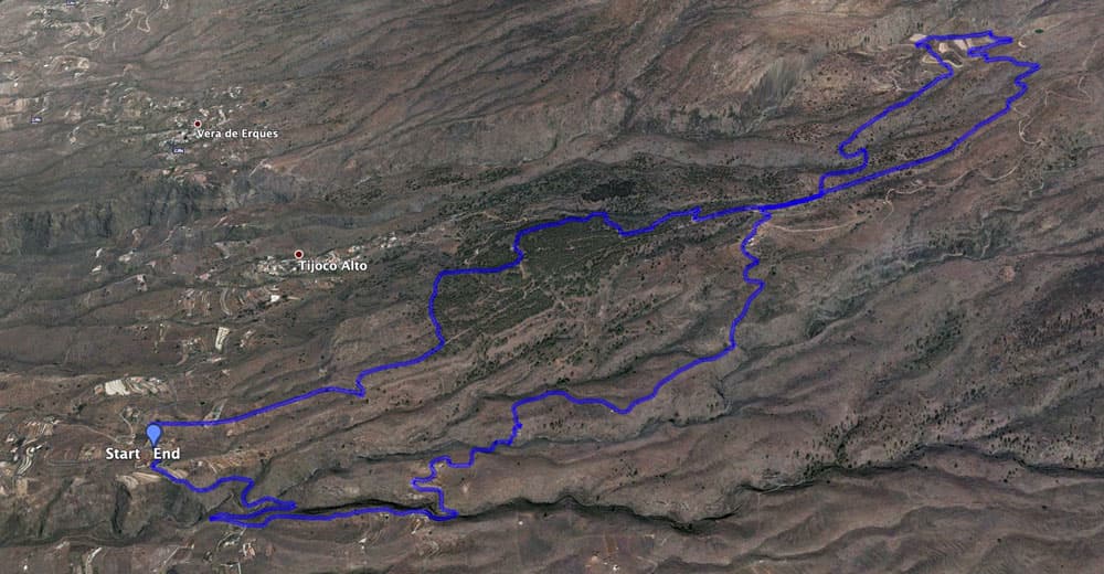 Track of the great variant about Tijoco Alto