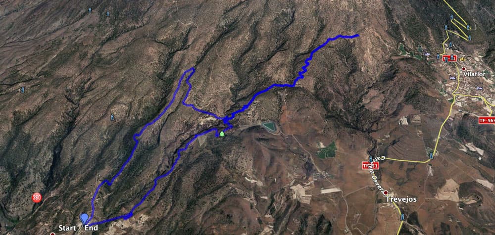 Track der Rundwanderung Ifonche Vilaflor