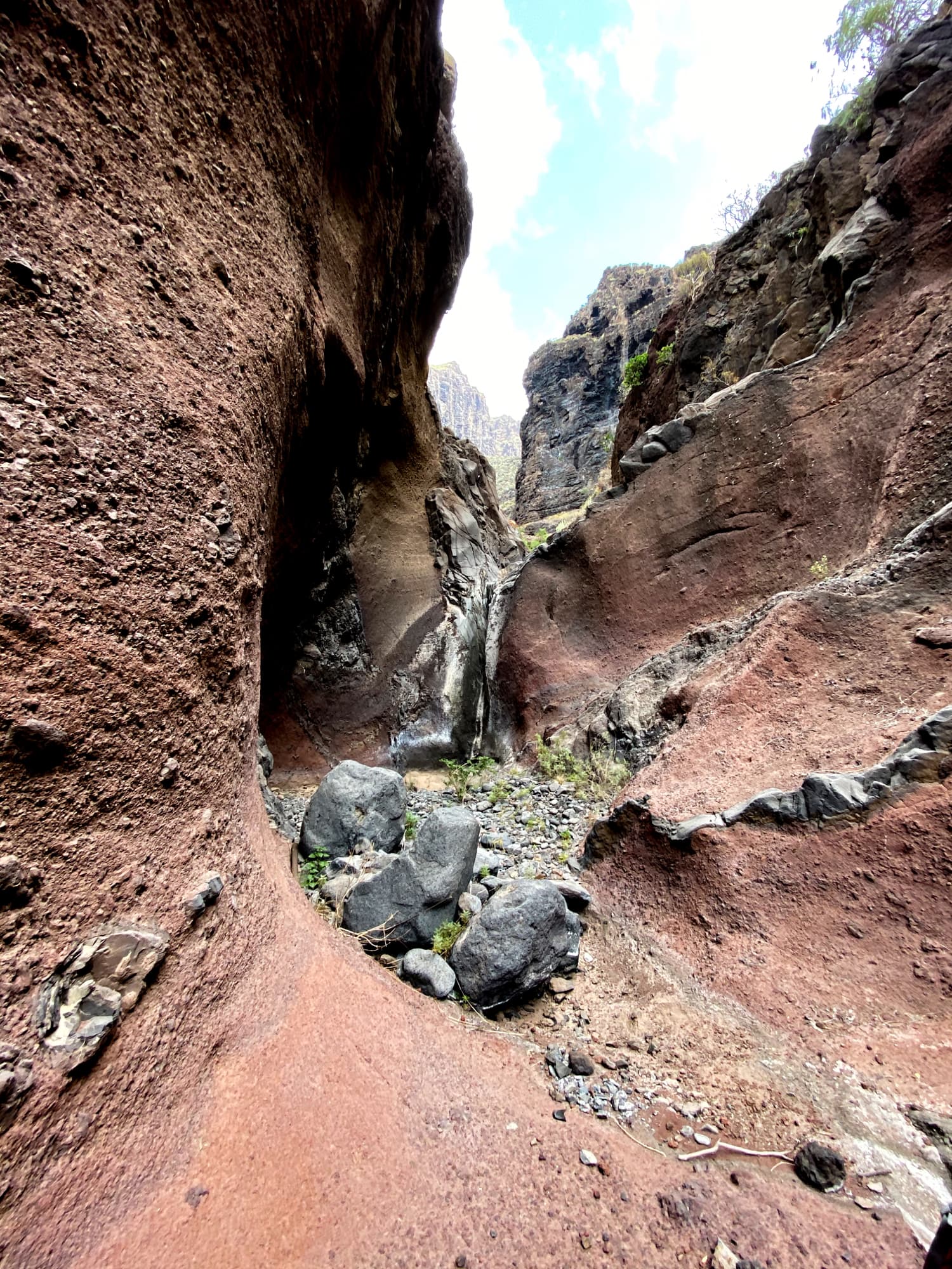 Great circular walk across the White Channel and the Barranco Natero