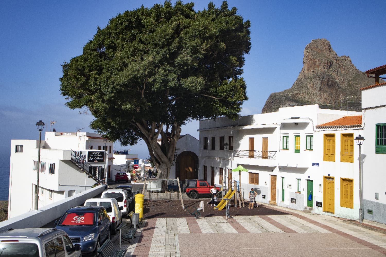 Taganana - in front of the Plaza