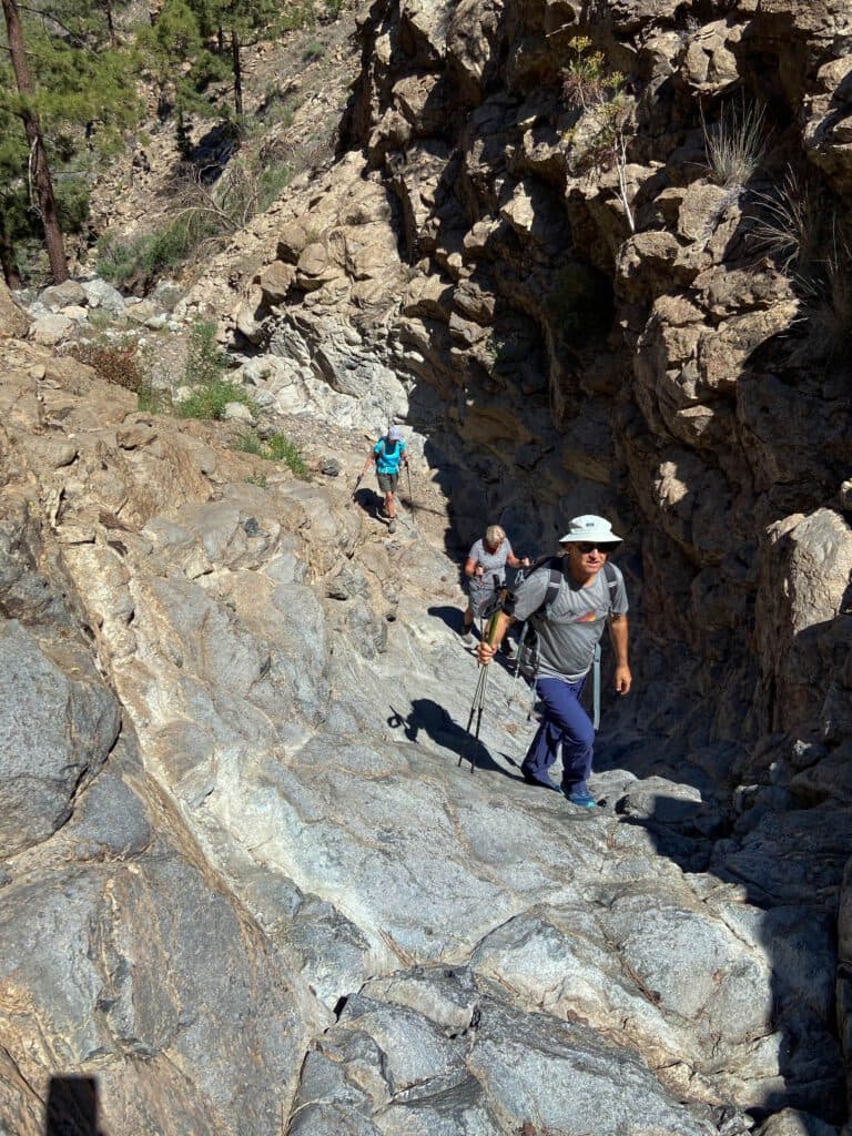 small extension and change - hiking in the Barranco
