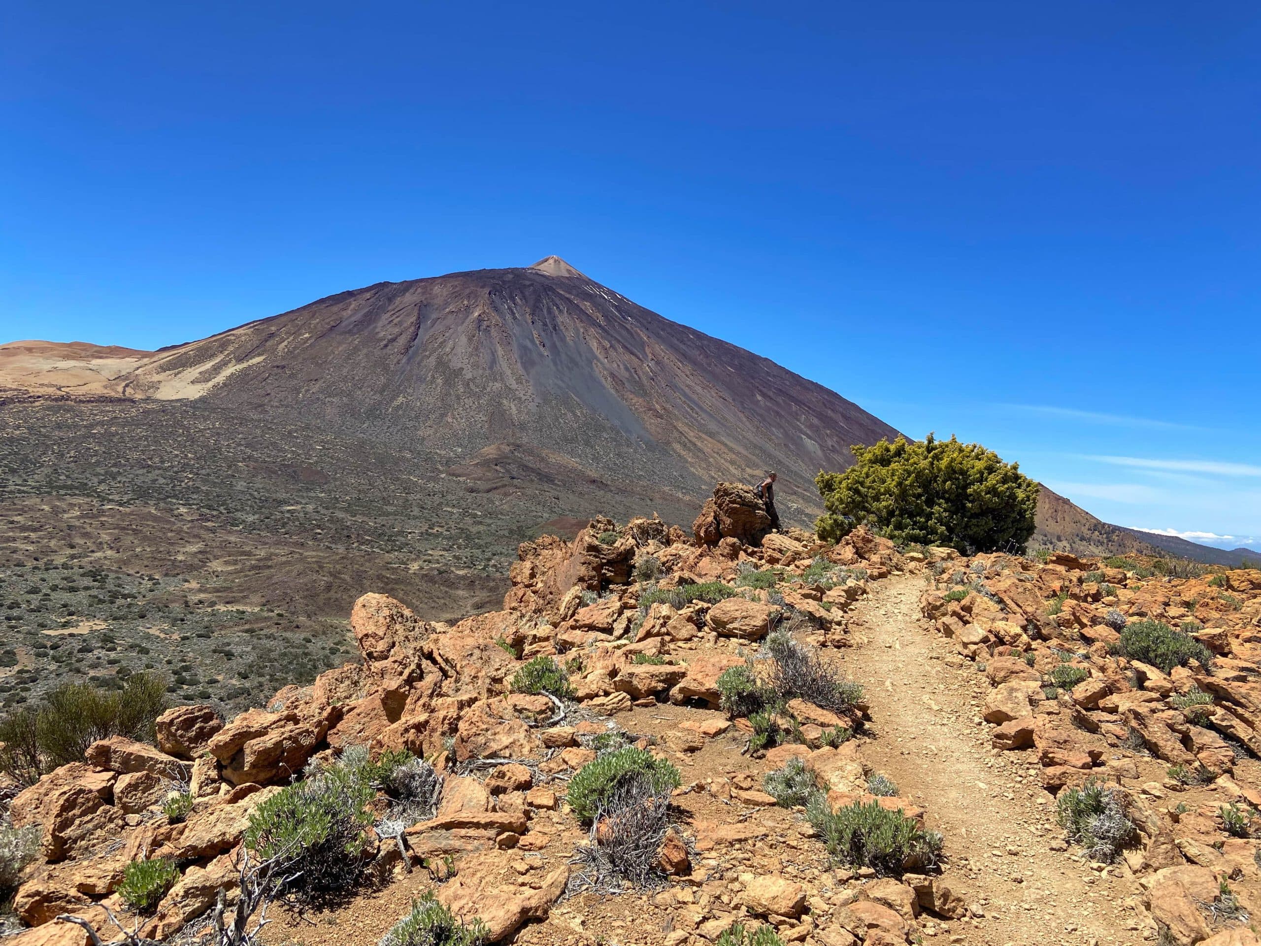 Vista desde la meseta de la cumbre de Fortaleza al Teide