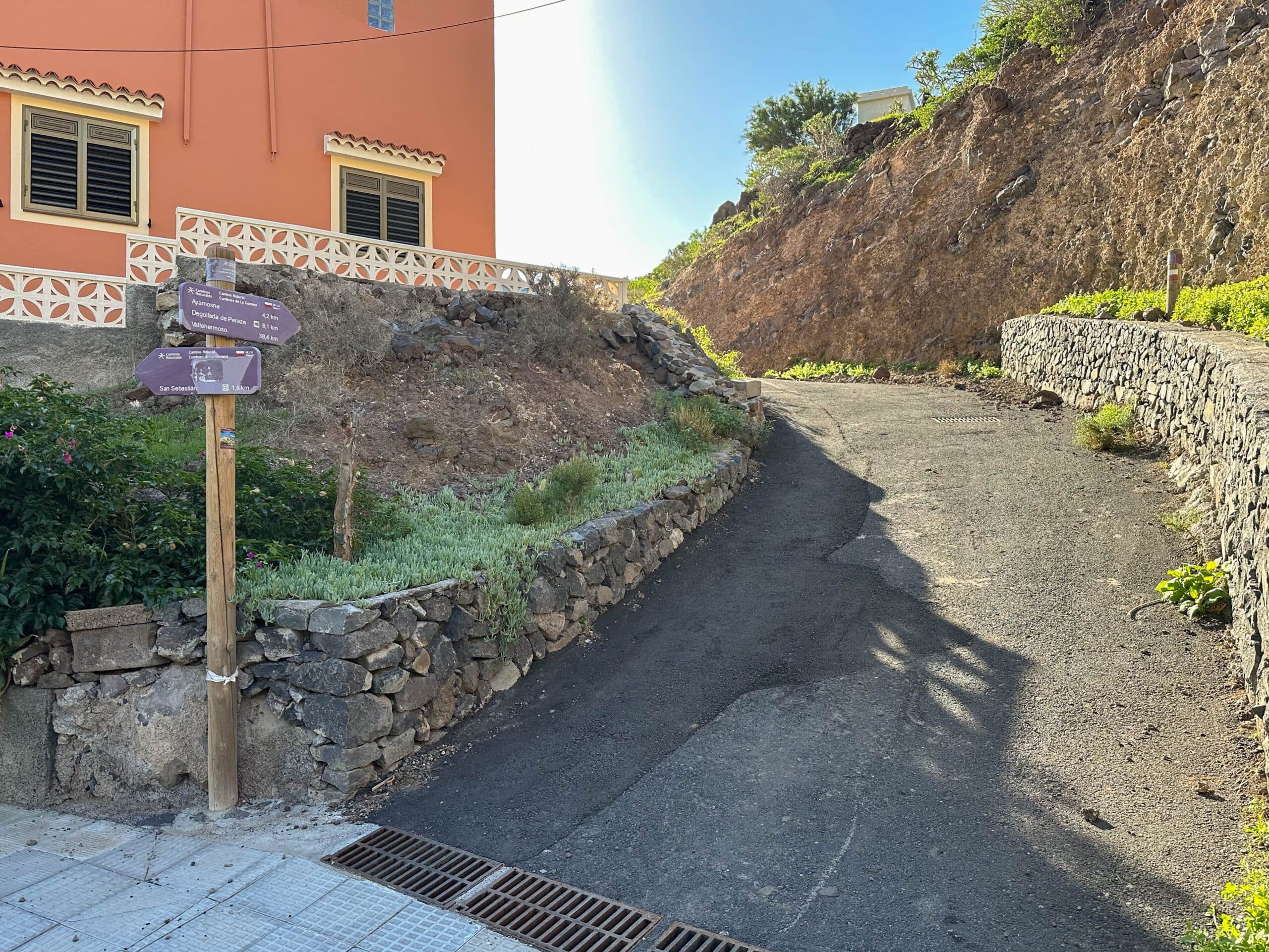 Starting point GR 131 in San Sebastian, La Gomera