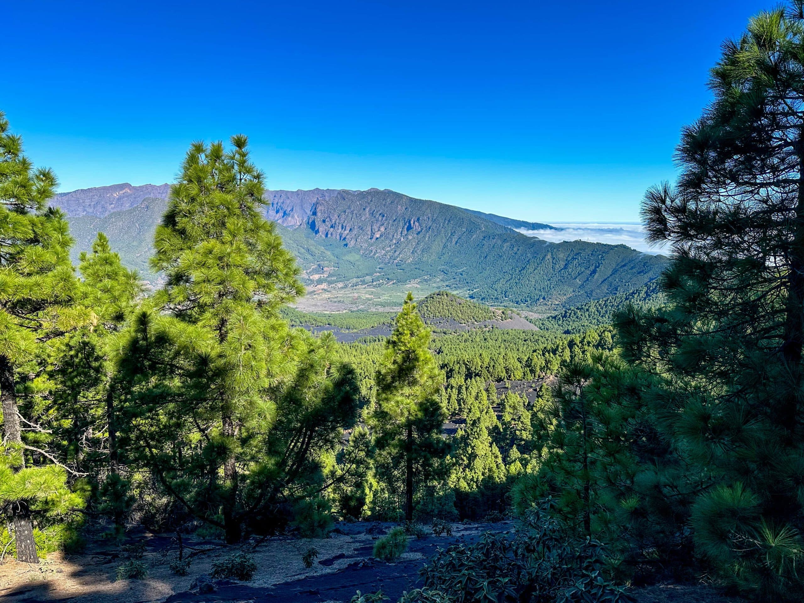 Blick vom Wanderweg hinüber zur Cumbre