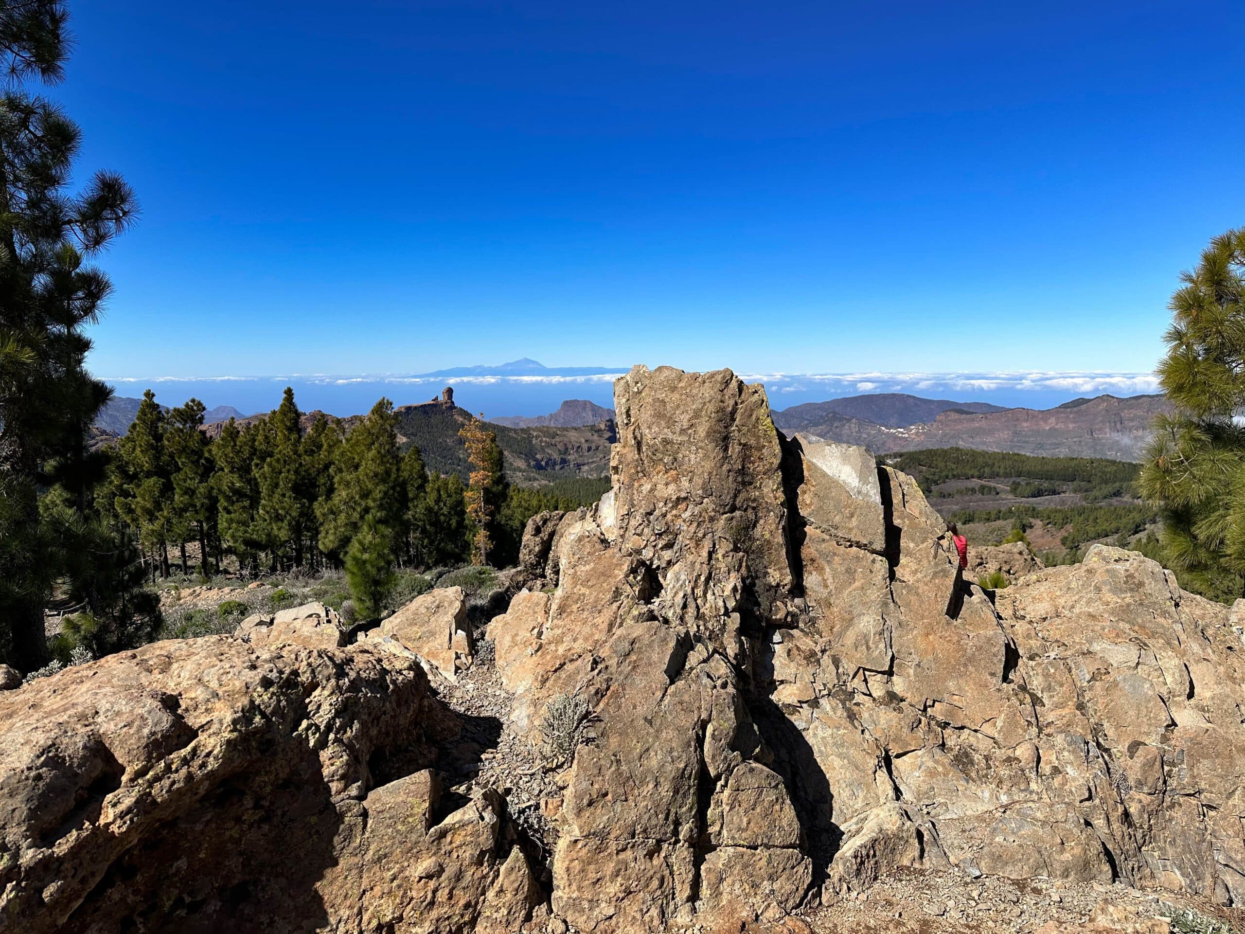 Vista desde el Pico de las Nieves al Teide en Tenerife