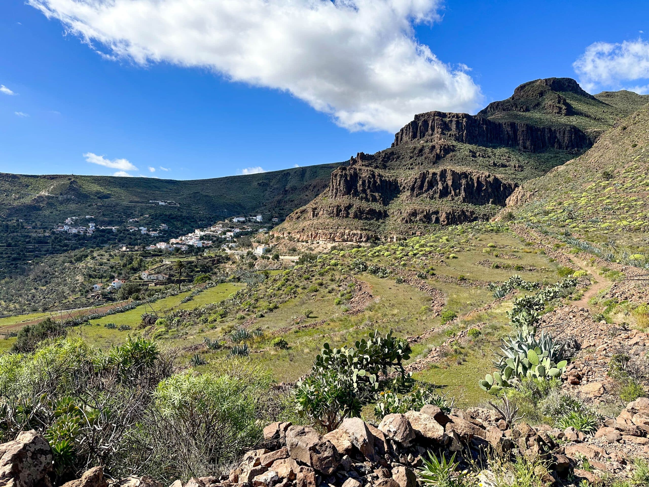 Vista desde el camino de subida a Temisas