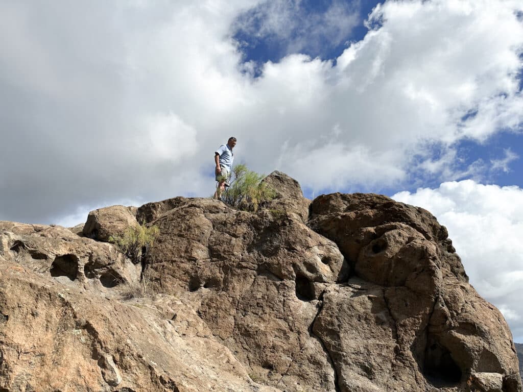 Wanderer auf dem Felsentor