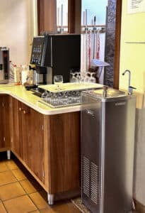 Water dispenser at the Hotel Finca Cabrito