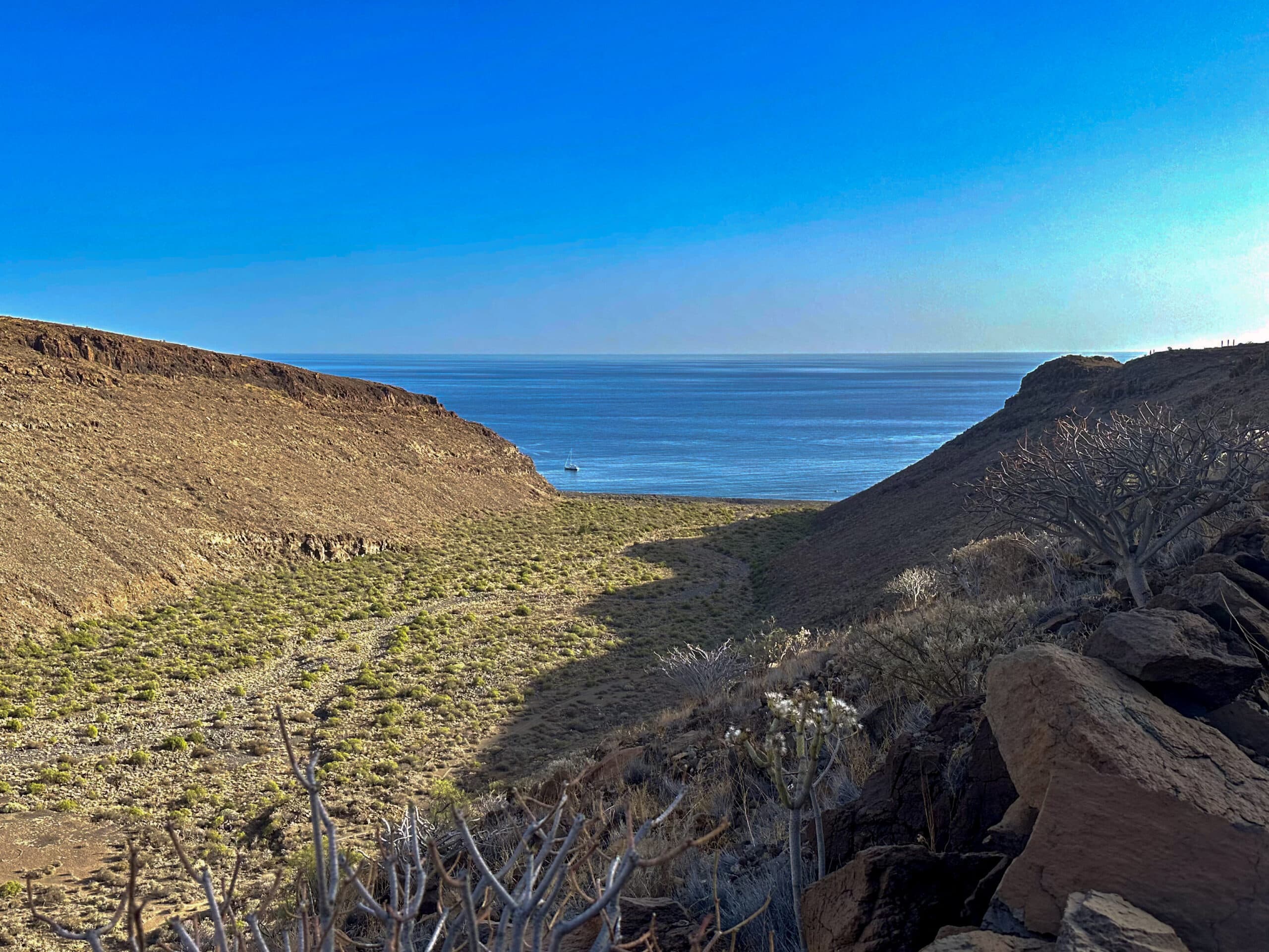 View back to the Barranco Chinguarime