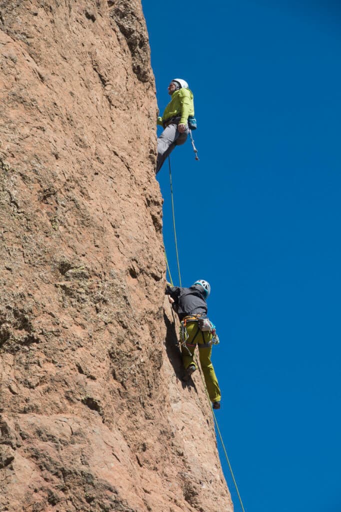 Climbers at Roque Nublo