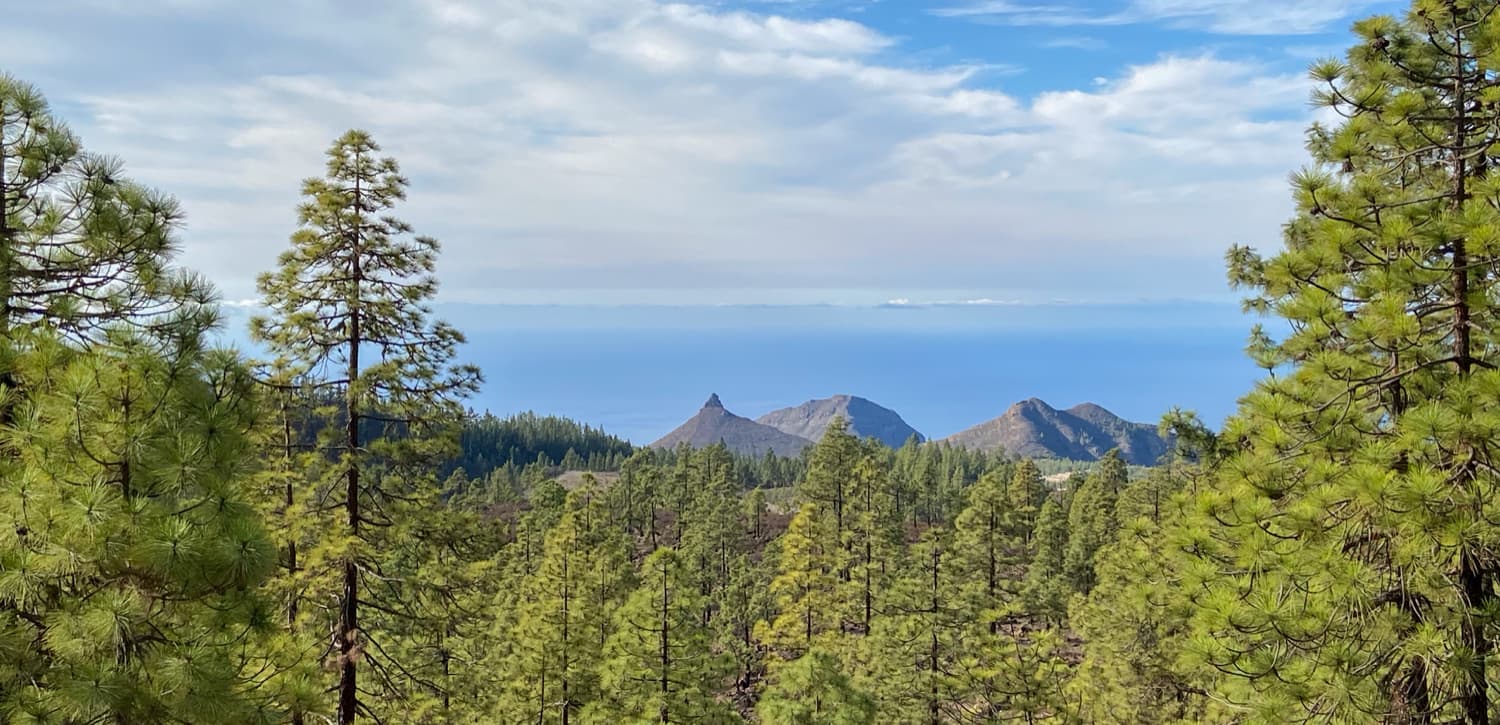Vista del Roque Imoque desde Trevejos
