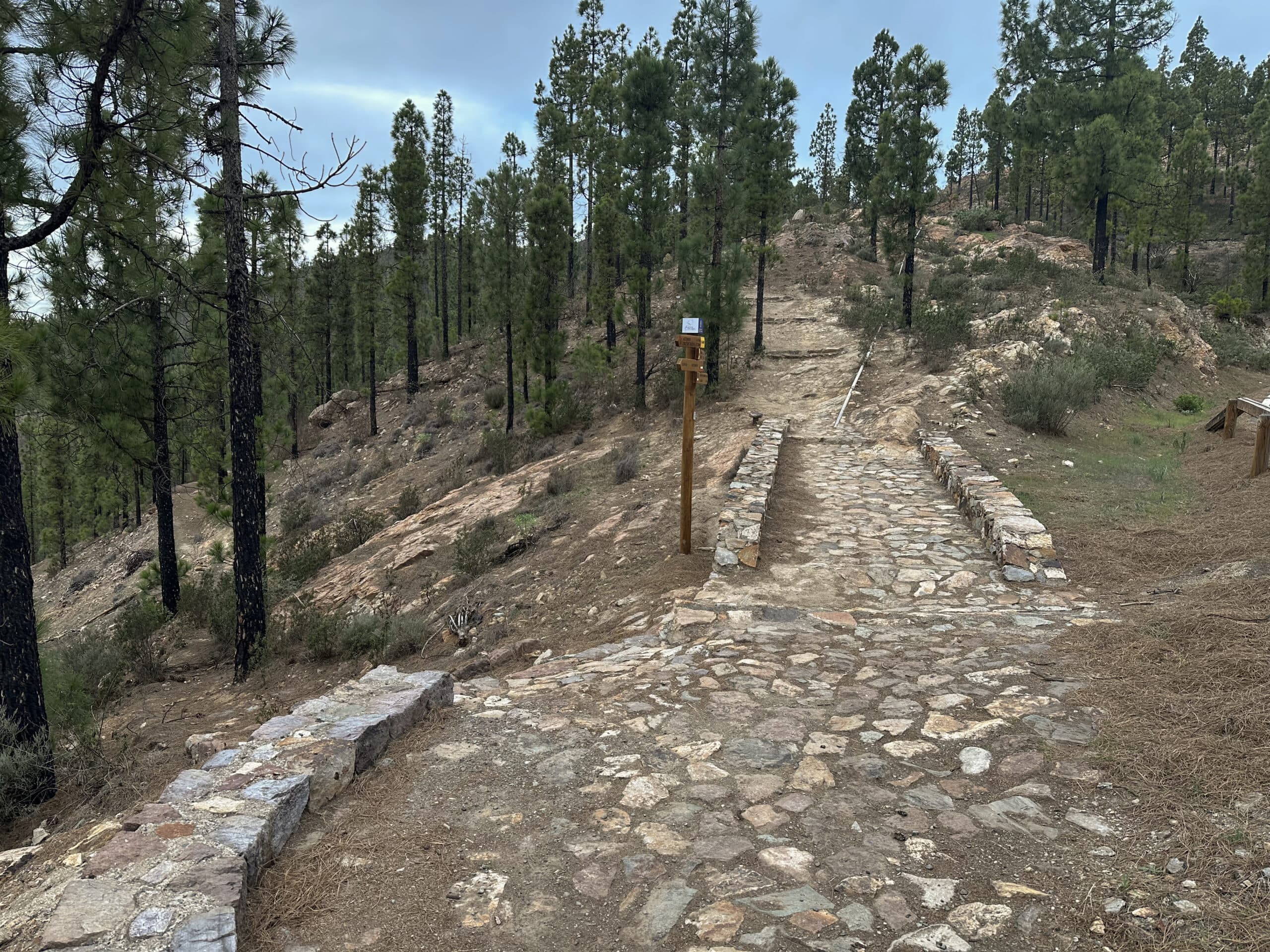 Hiking trail from Artenara towards Tamadaba GR 131