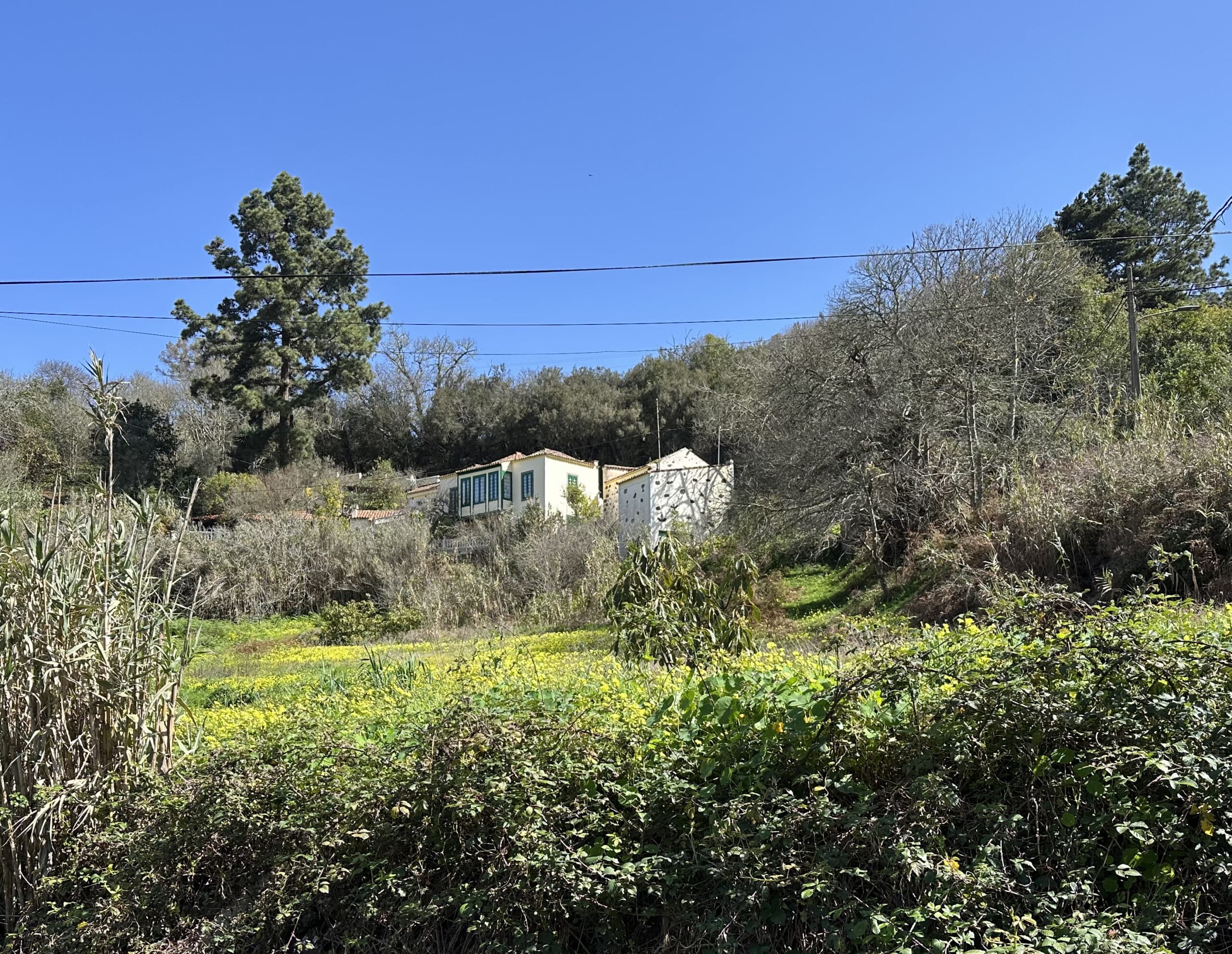 Hiking trail in front of the Barranco de la Virgen with a view back to the Ermita