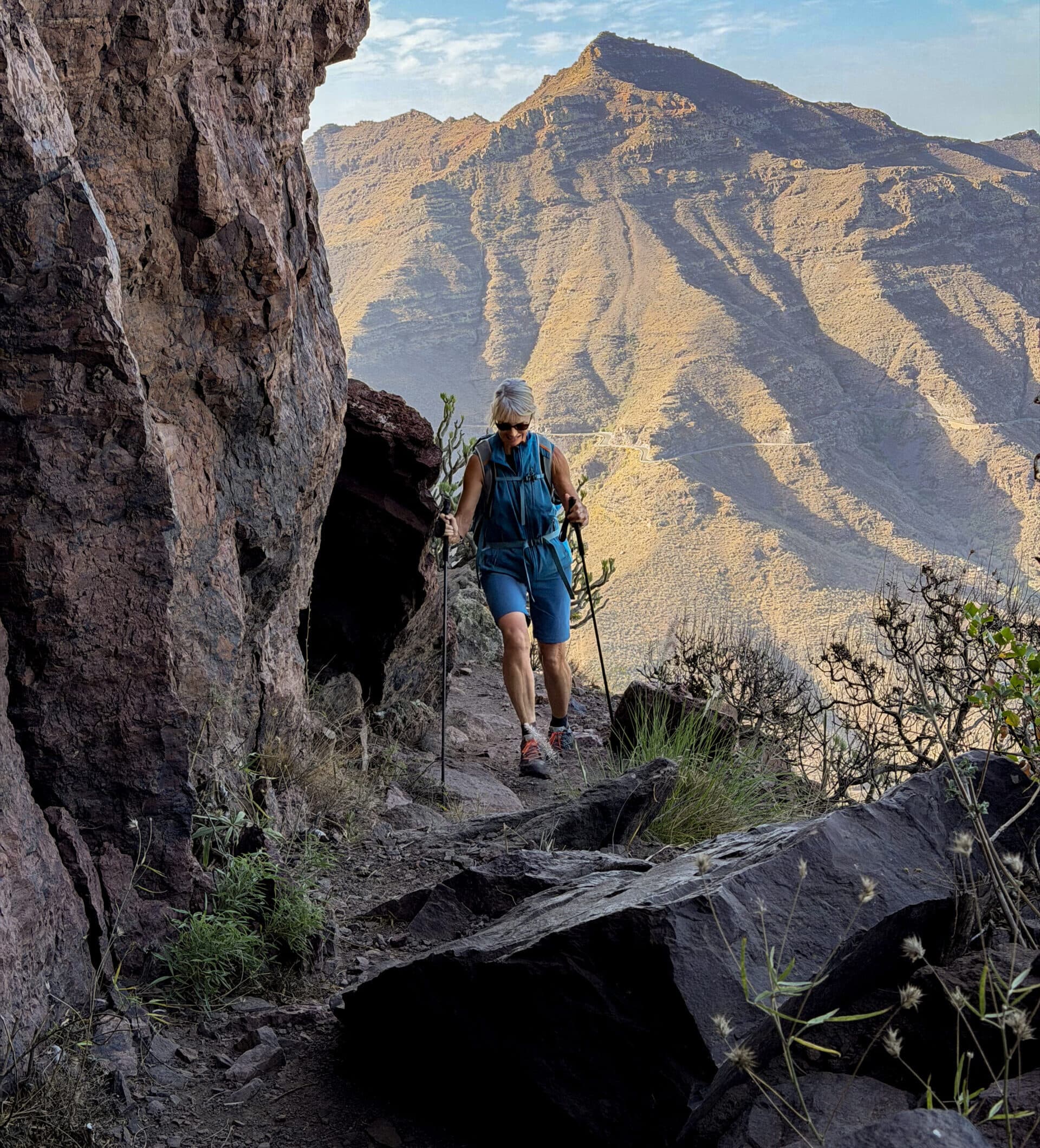 Aufstiegsweg oberhalb der Degollada de la Aldea
