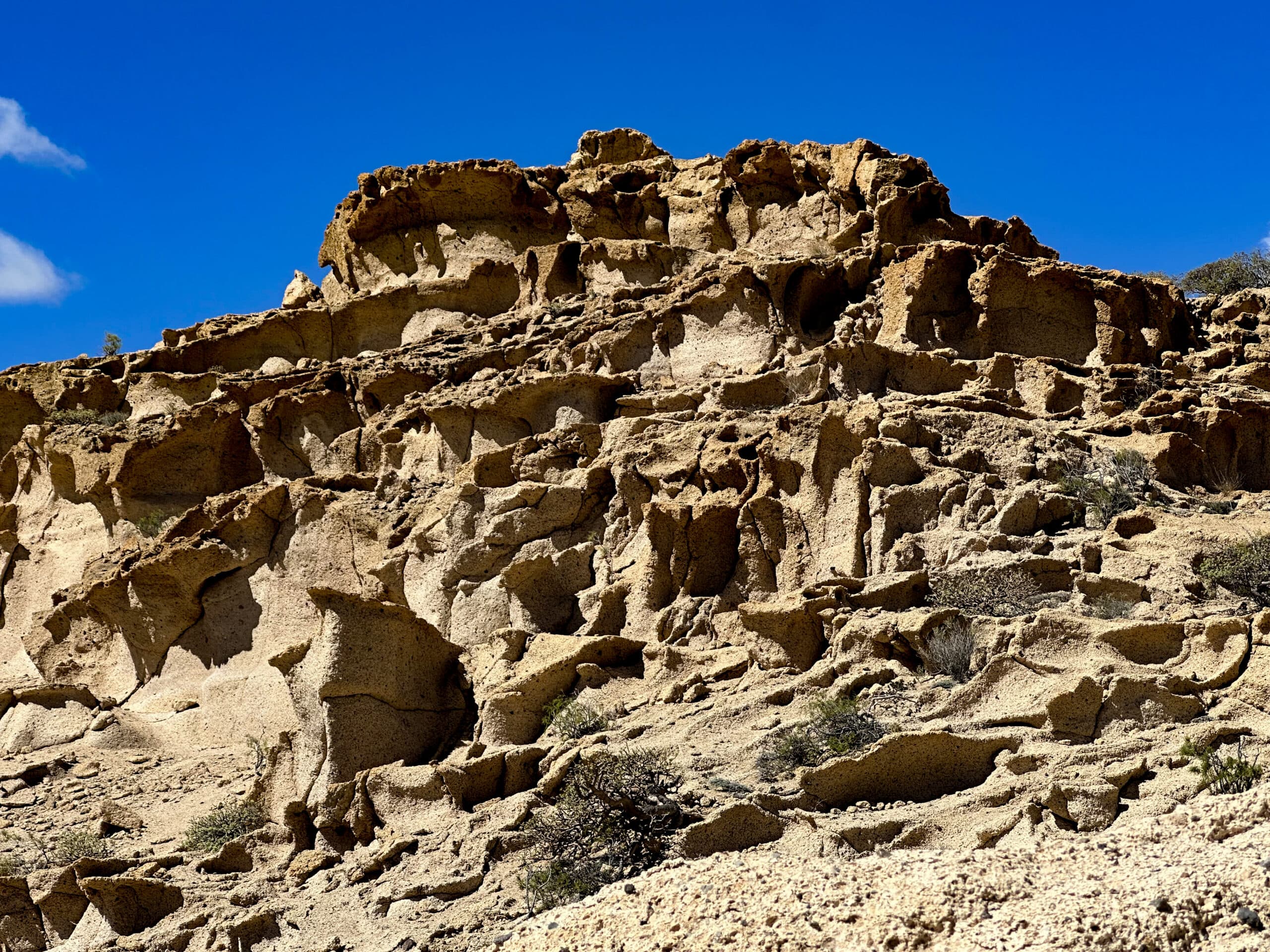 Beeindruckende Felsformationen im Barranco de las Monjas