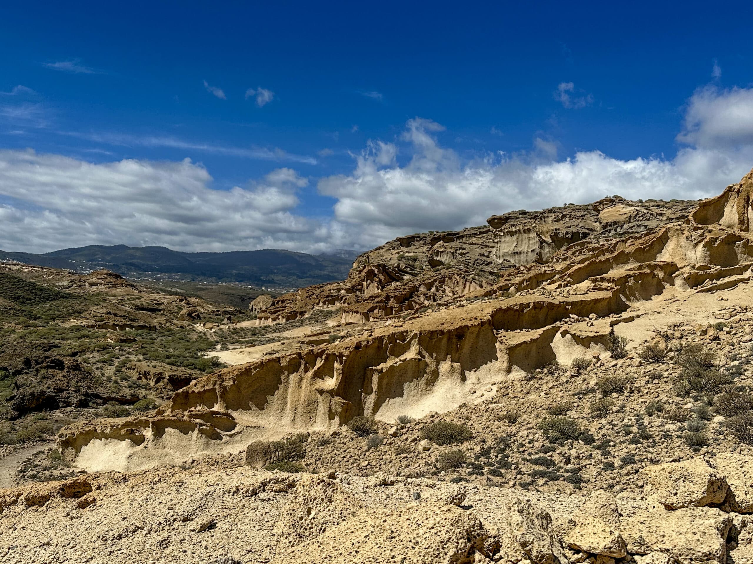 Blick aus der Höhe auf den Barranco de las Monjas