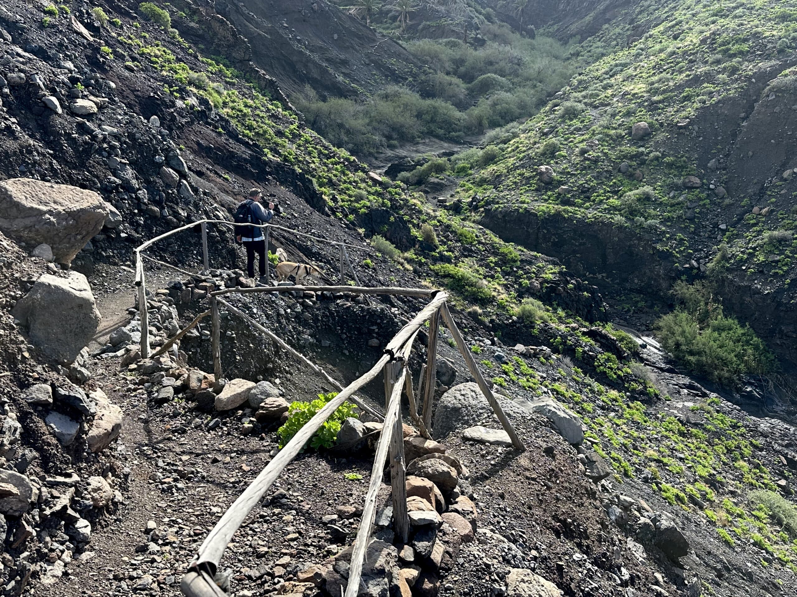 Abstiegsweg in den Barranco del Mono