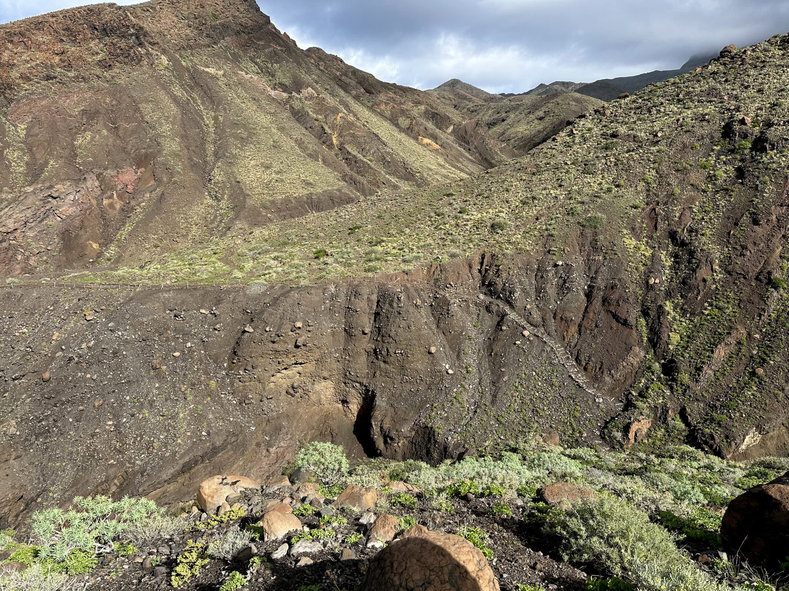 The path down into the Barranco del Mono