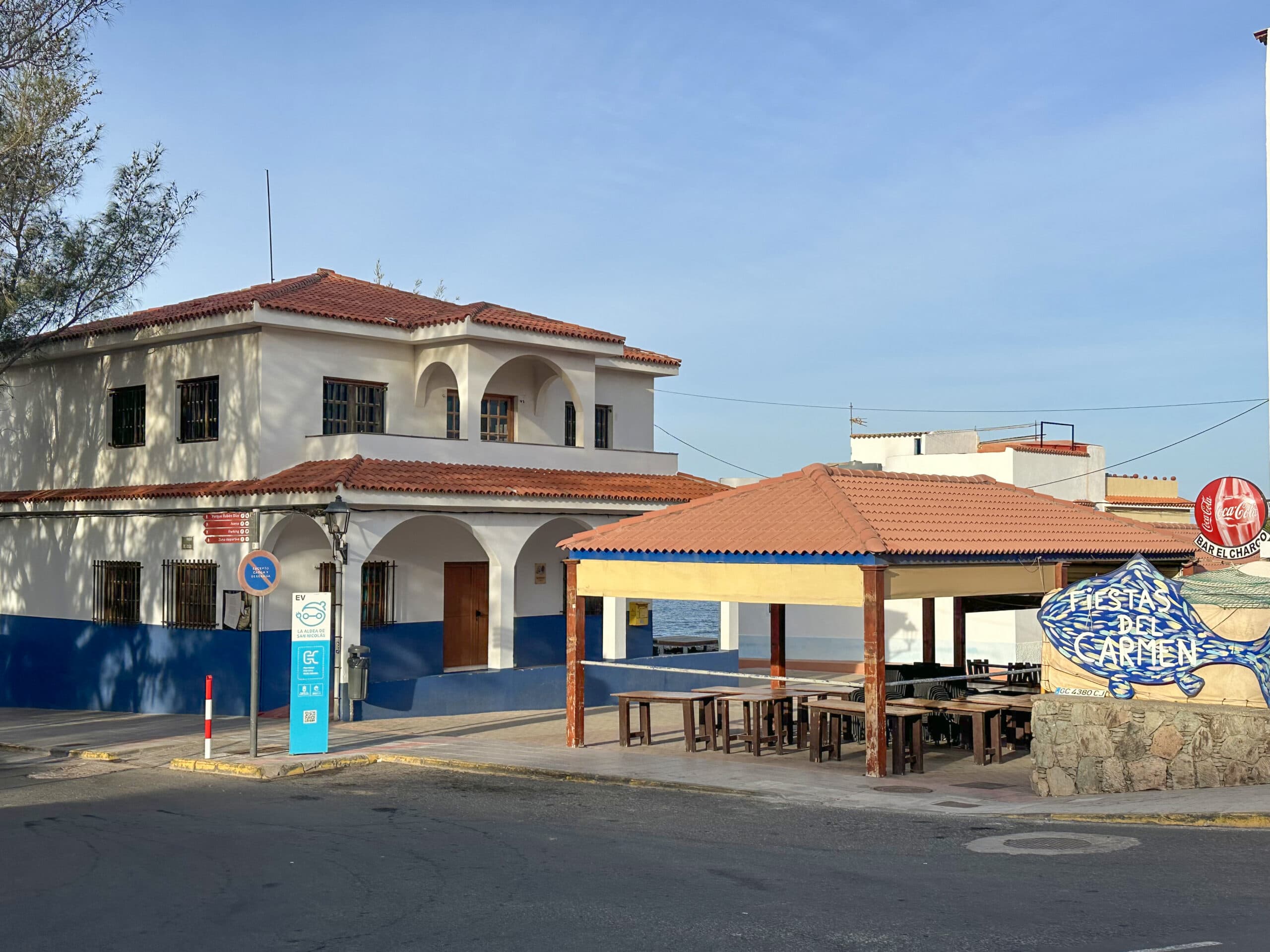 Ausgangsort der Wanderung in Playa de San Nicolás