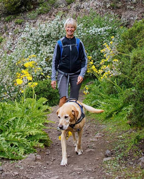 Dagmar con perro Lasko