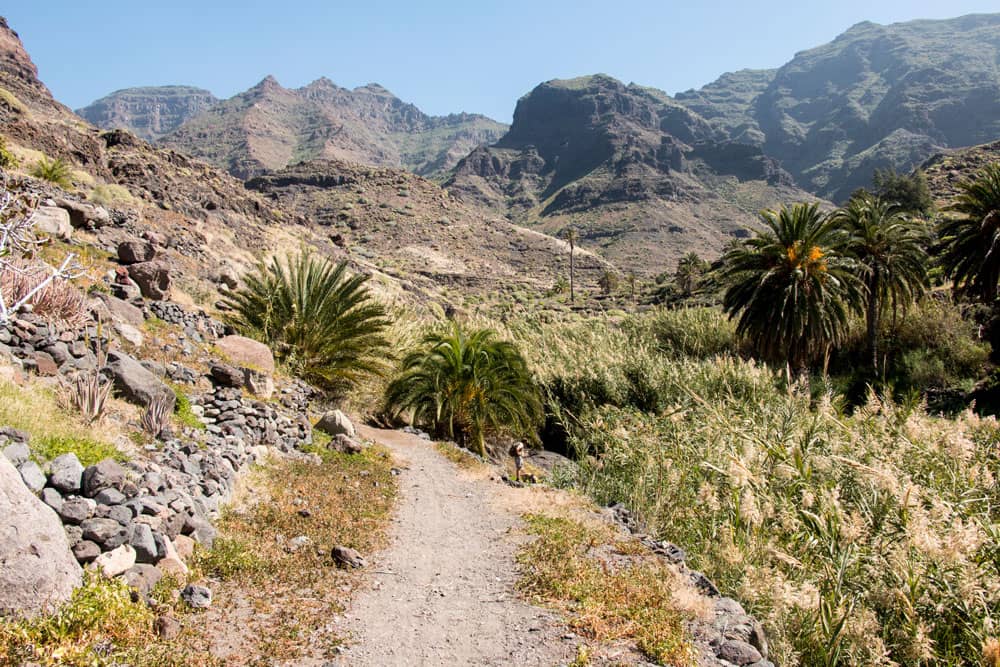 Weg zum Playa Güi Güi im Barranco Güi Güi