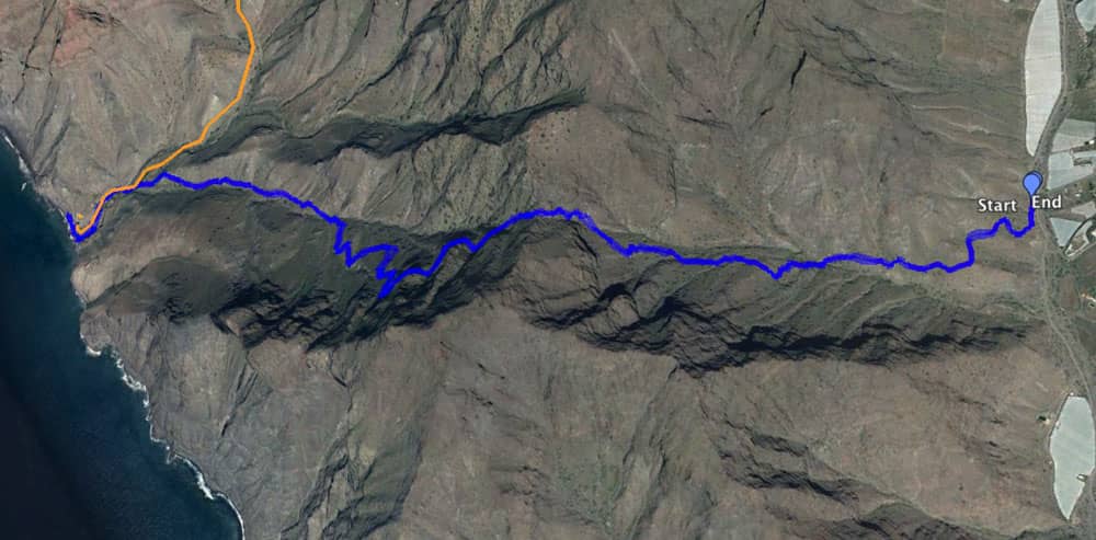 Ruta de senderismo desde Tasártico hasta la playa de Güi Güi